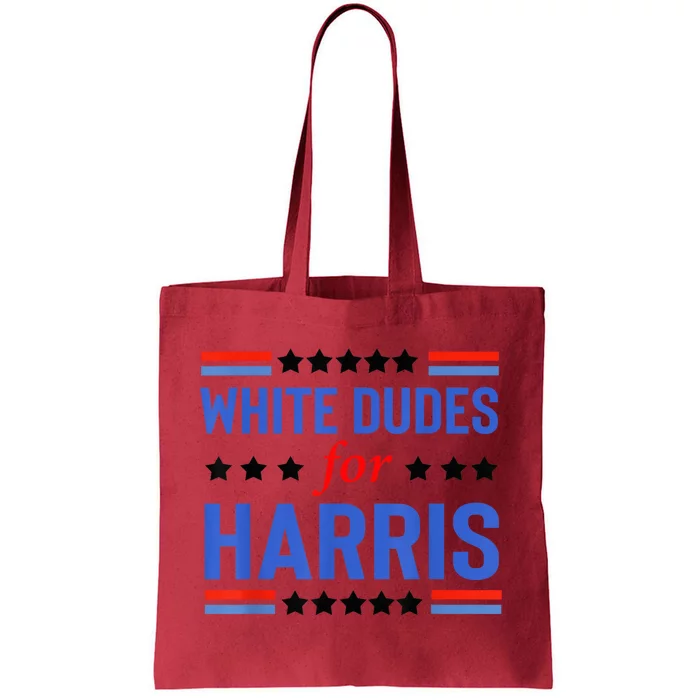 White Dudes For Kamala Harris Voting Usa President Kamalaharris Tote Bag