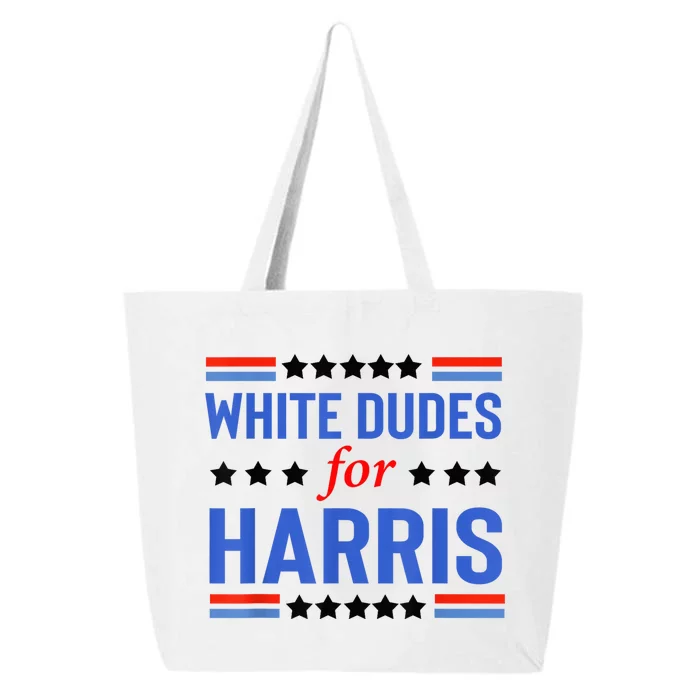 White Dudes For Kamala Harris Voting Usa President Kamalaharris 25L Jumbo Tote