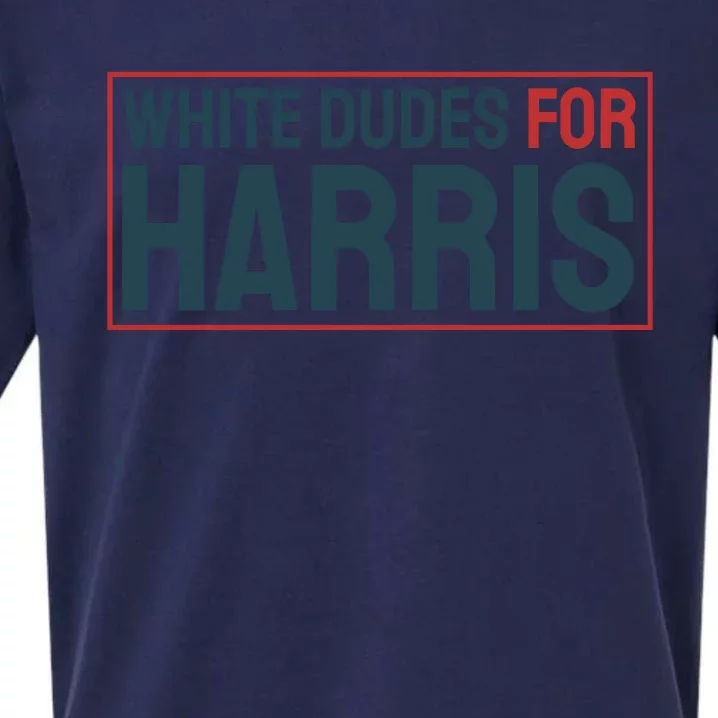 White Dudes For Harris 2024 Sueded Cloud Jersey T-Shirt