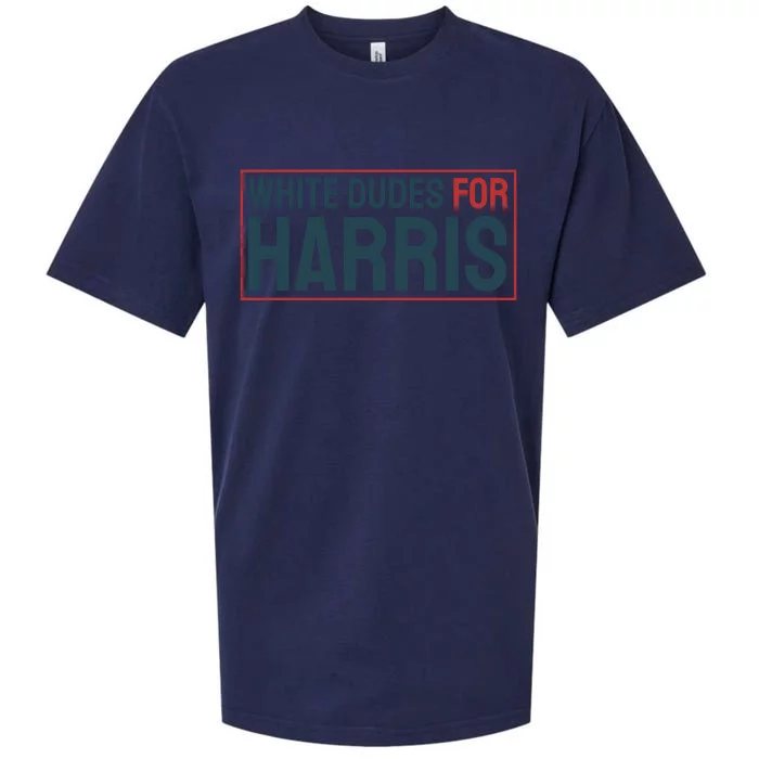 White Dudes For Harris 2024 Sueded Cloud Jersey T-Shirt