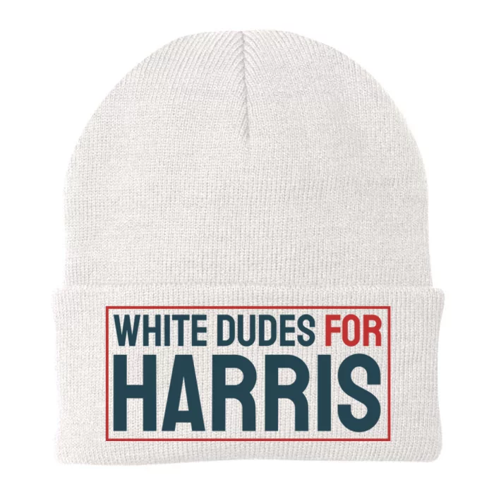 White Dudes For Harris 2024 Knit Cap Winter Beanie