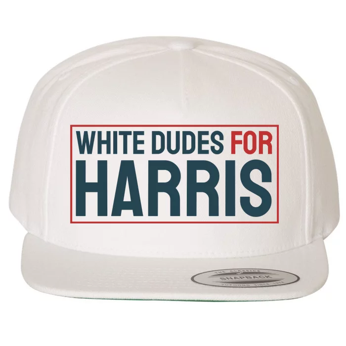 White Dudes For Harris 2024 Wool Snapback Cap