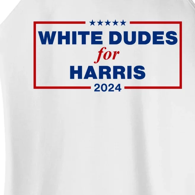 White Dudes For Harris 2024 Women’s Perfect Tri Rocker Tank