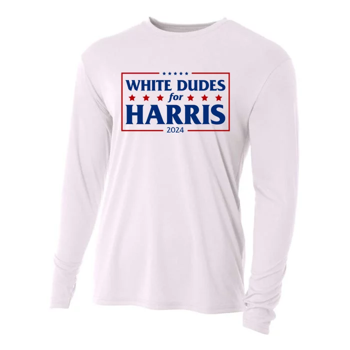 White Dudes For Harris 2024 Cooling Performance Long Sleeve Crew