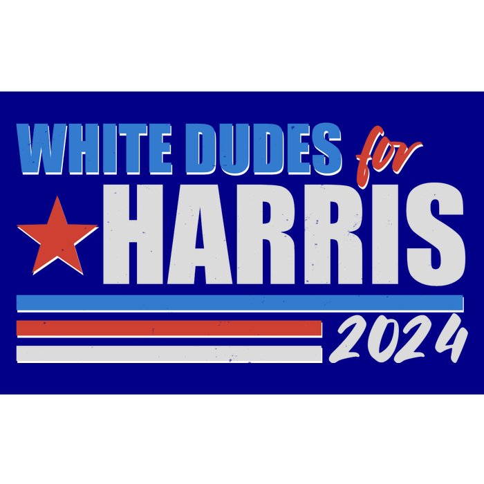 White Dudes For Kamala Harris 2024 Bumper Sticker