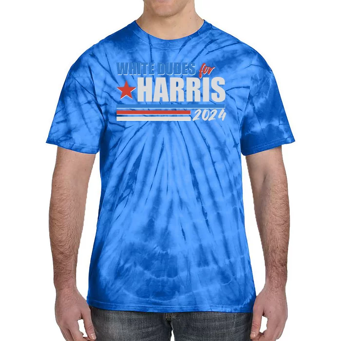 White Dudes For Kamala Harris 2024 Tie-Dye T-Shirt