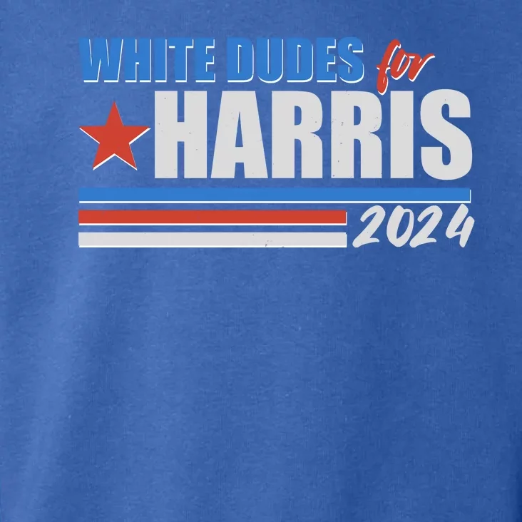 White Dudes For Kamala Harris 2024 Toddler Hoodie