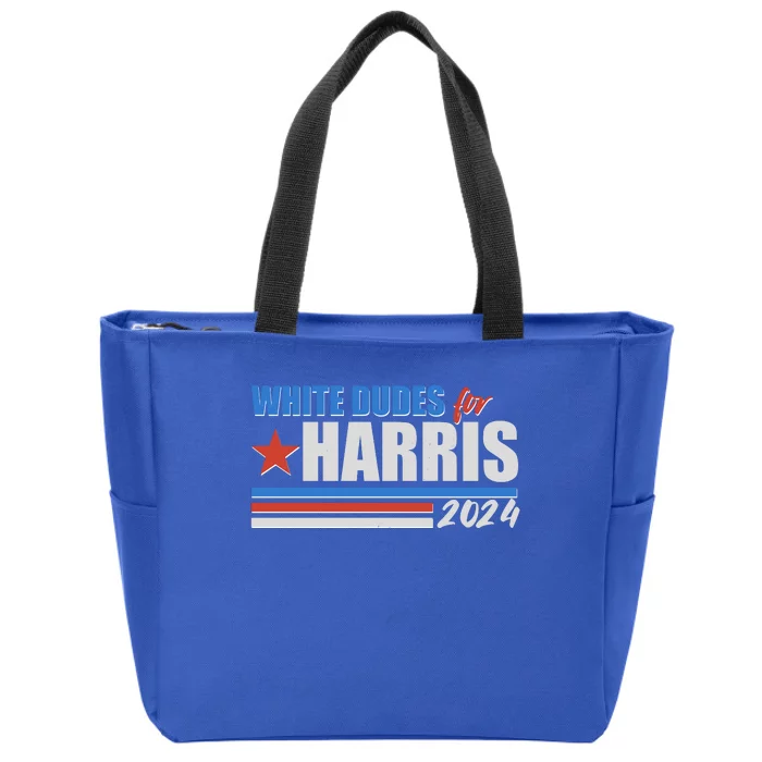 White Dudes For Kamala Harris 2024 Zip Tote Bag