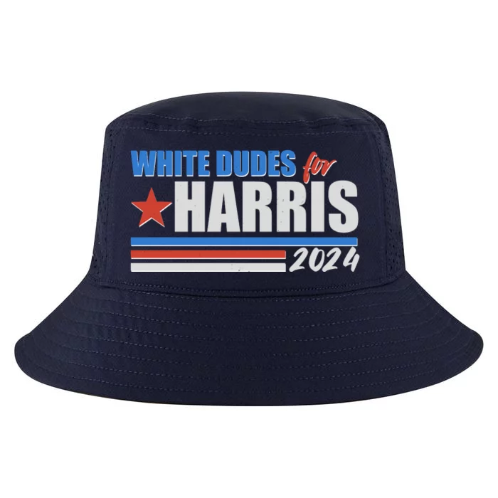 White Dudes For Kamala Harris 2024 Cool Comfort Performance Bucket Hat