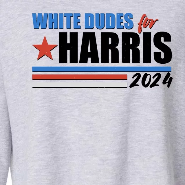 White Dudes For Kamala Harris 2024 Cropped Pullover Crew