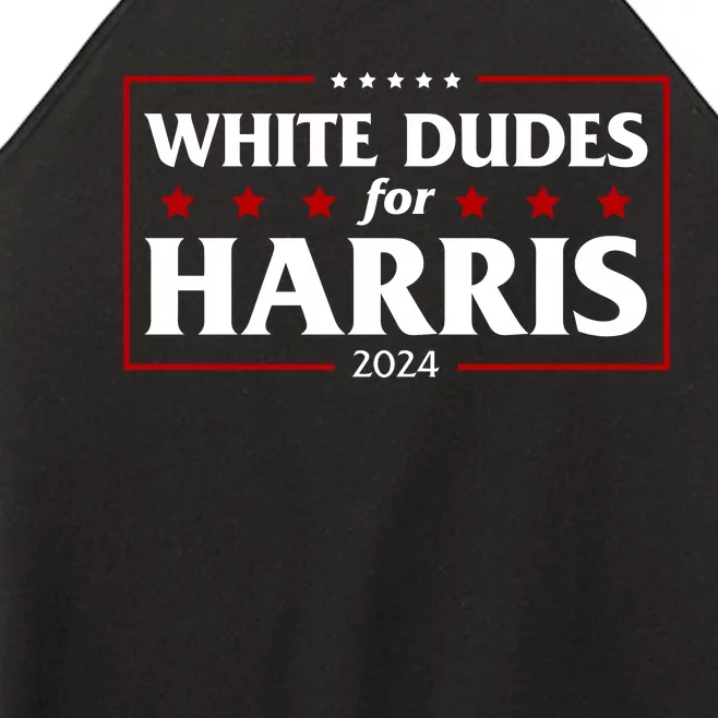 White Dudes For Harris 2024 Women’s Perfect Tri Rocker Tank