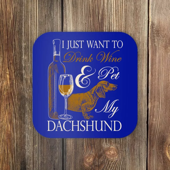 Wine Dachshund Great Gift Coaster