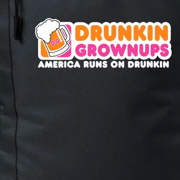 Wo Drunkin Grownups Adult Party Sarcastic Gift Drinking V-Neck Daily Commute Backpack