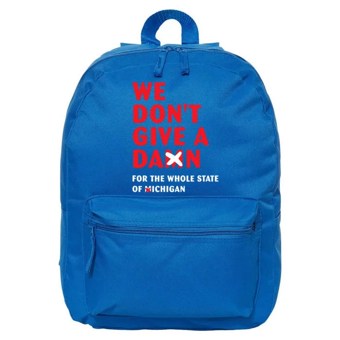 We don't give a damn for the whole state of Michigan 16 in Basic Backpack