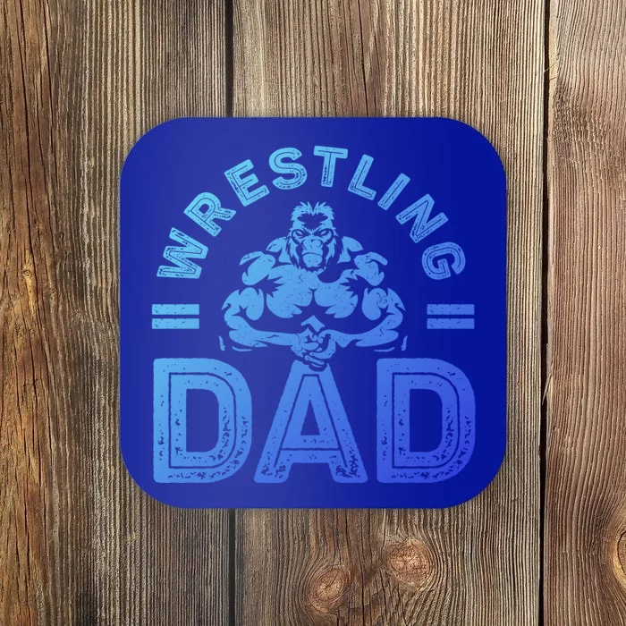 Wrestling Dad Gift Wrestle Lover Daddy Wrestler Gift Coaster