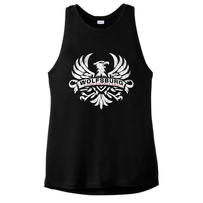 Wolfsburg Deutschland Germany Vintage Aircooled Rides Eagle Ladies Tri-Blend Wicking Tank