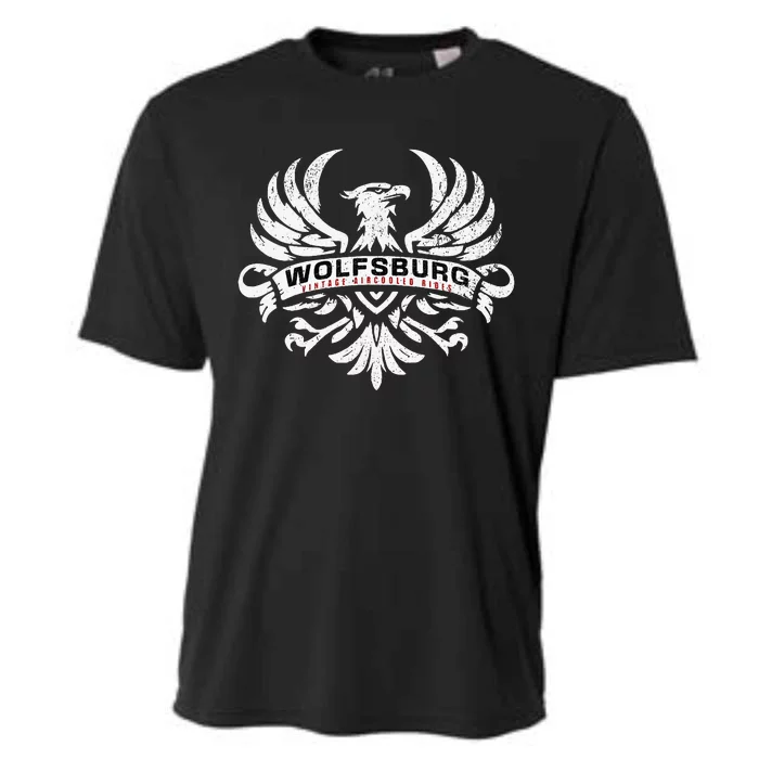 Wolfsburg Deutschland Germany Vintage Aircooled Rides Eagle Cooling Performance Crew T-Shirt