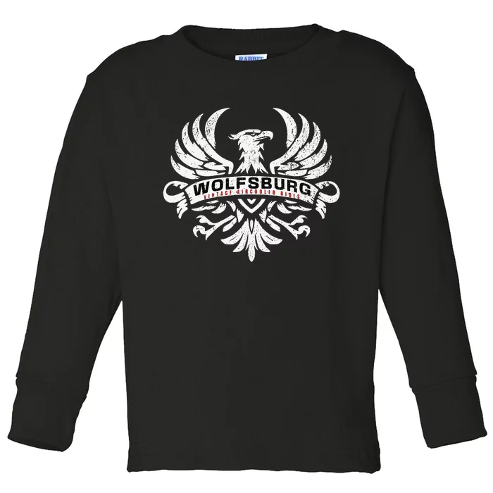 Wolfsburg Deutschland Germany Vintage Aircooled Rides Eagle Toddler Long Sleeve Shirt