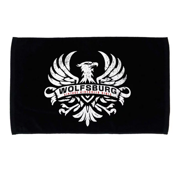 Wolfsburg Deutschland Germany Vintage Aircooled Rides Eagle Microfiber Hand Towel