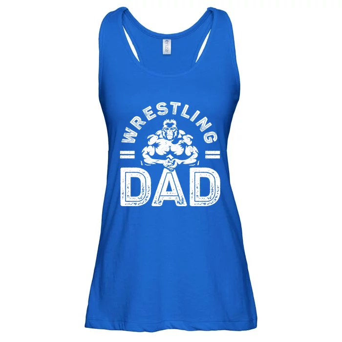 Wrestling Dad Gift Wrestle Lover Daddy Wrestler Gift Ladies Essential Flowy Tank