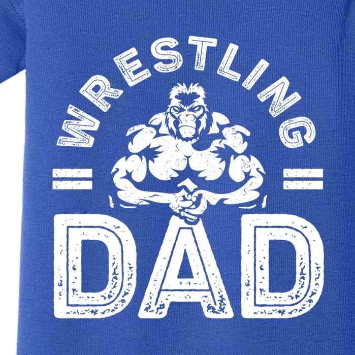 Wrestling Dad Gift Wrestle Lover Daddy Wrestler Gift Baby Bodysuit