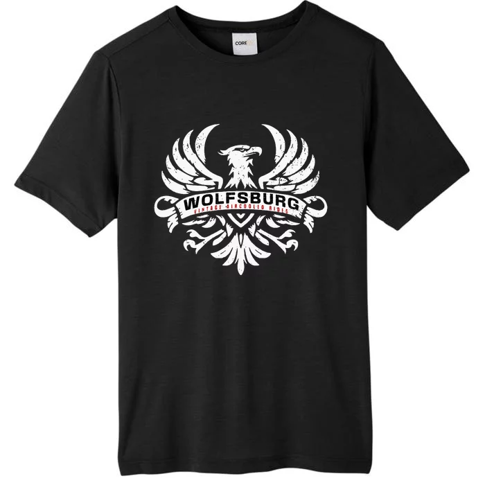 Wolfsburg Deutschland Germany Vintage AirCooled Rides Eagle ChromaSoft Performance T-Shirt