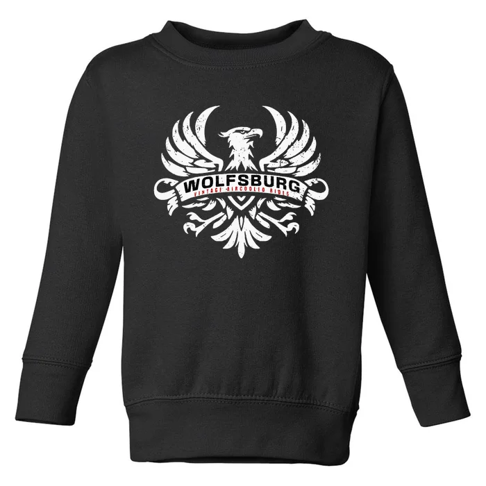 Wolfsburg Deutschland Germany Vintage AirCooled Rides Eagle Toddler Sweatshirt