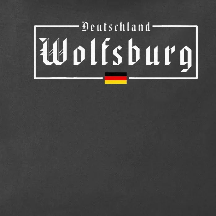 Wolfsburg Deutschland Germany German Flag Zip Tote Bag