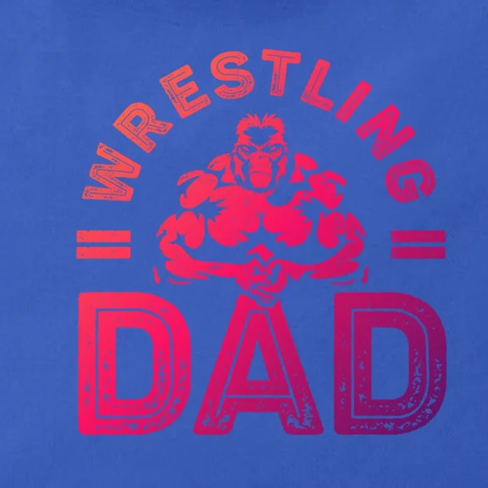 Wrestling Dad Gift Wrestle Lover Daddy Wrestler Gift Zip Tote Bag