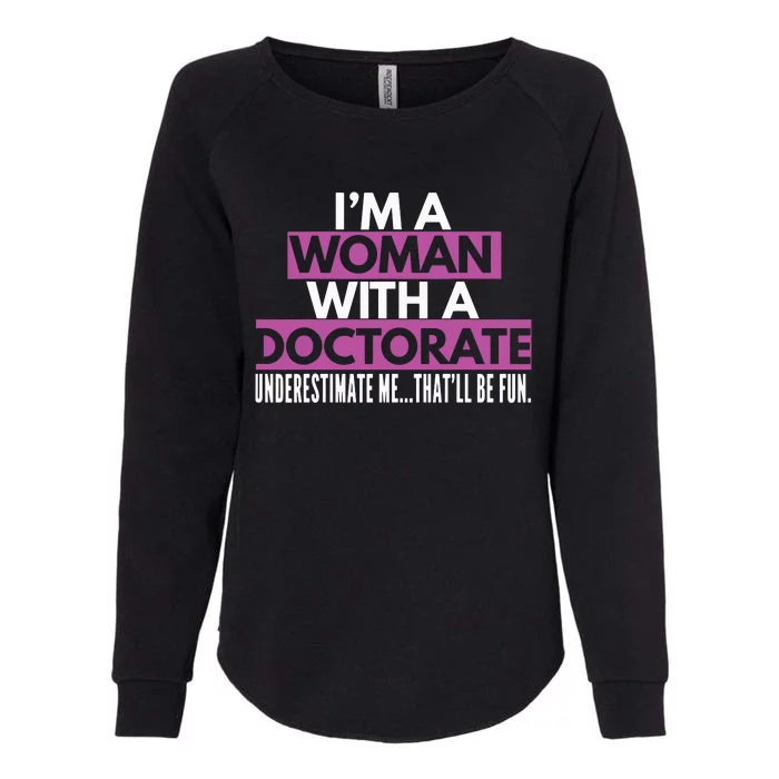 Womens Doctor Gifts For Women Miss Mrs Ms PhD Doctorate Womens California Wash Sweatshirt