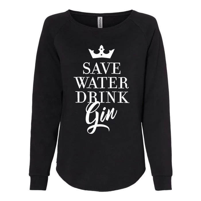 Water Drink Gin Womens California Wash Sweatshirt