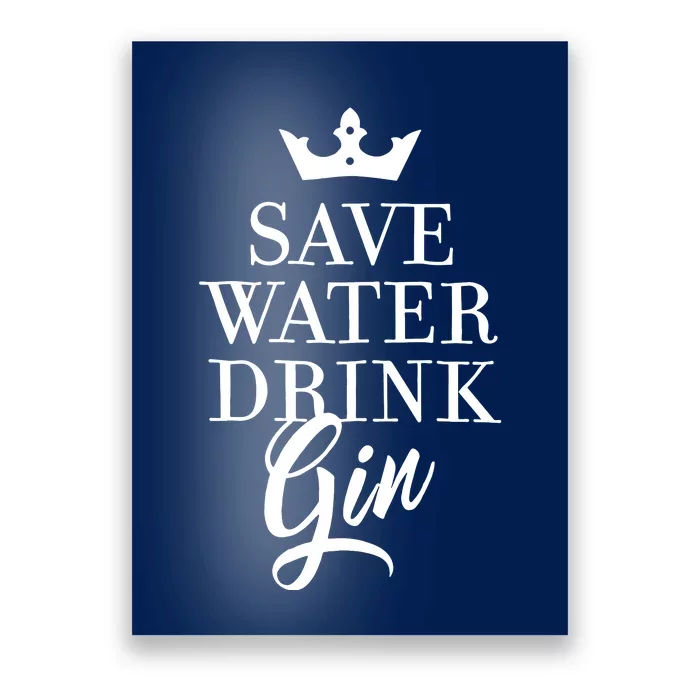 Water Drink Gin Poster