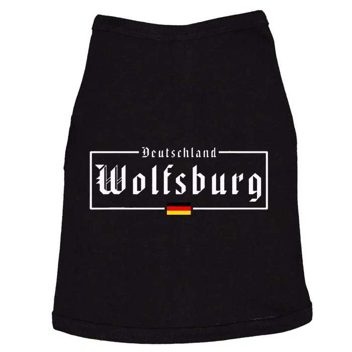 Wolfsburg Deutschland Germany German Flag Doggie Tank