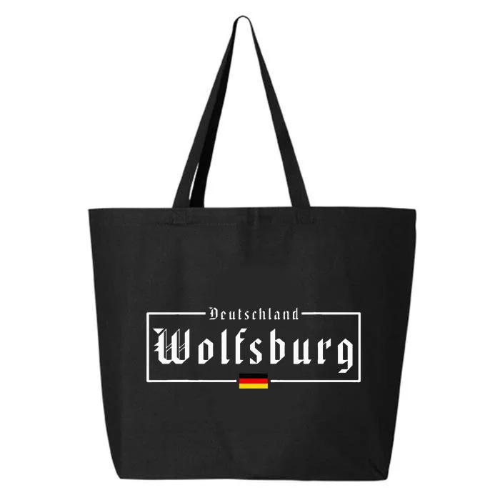 Wolfsburg Deutschland Germany German Flag 25L Jumbo Tote