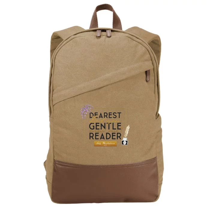 Whistledown Dearest Gentle Reader Cotton Canvas Backpack