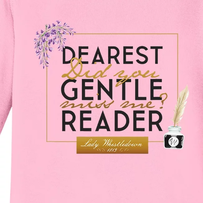 Whistledown Dearest Gentle Reader Baby Long Sleeve Bodysuit