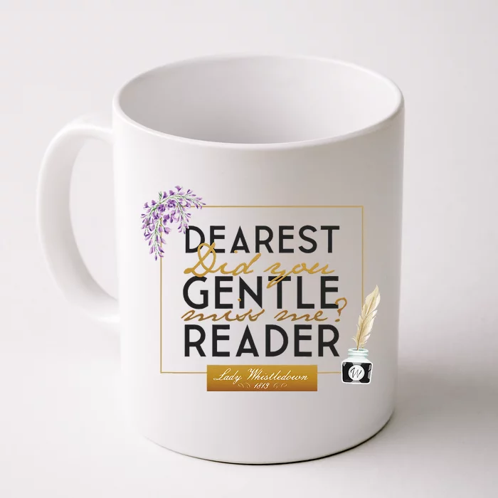 Whistledown Dearest Gentle Reader Front & Back Coffee Mug