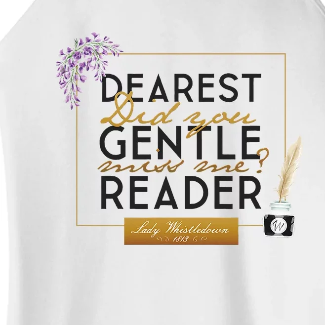 Whistledown Dearest Gentle Reader Women’s Perfect Tri Rocker Tank