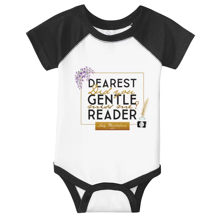 Whistledown Dearest Gentle Reader Infant Baby Jersey Bodysuit