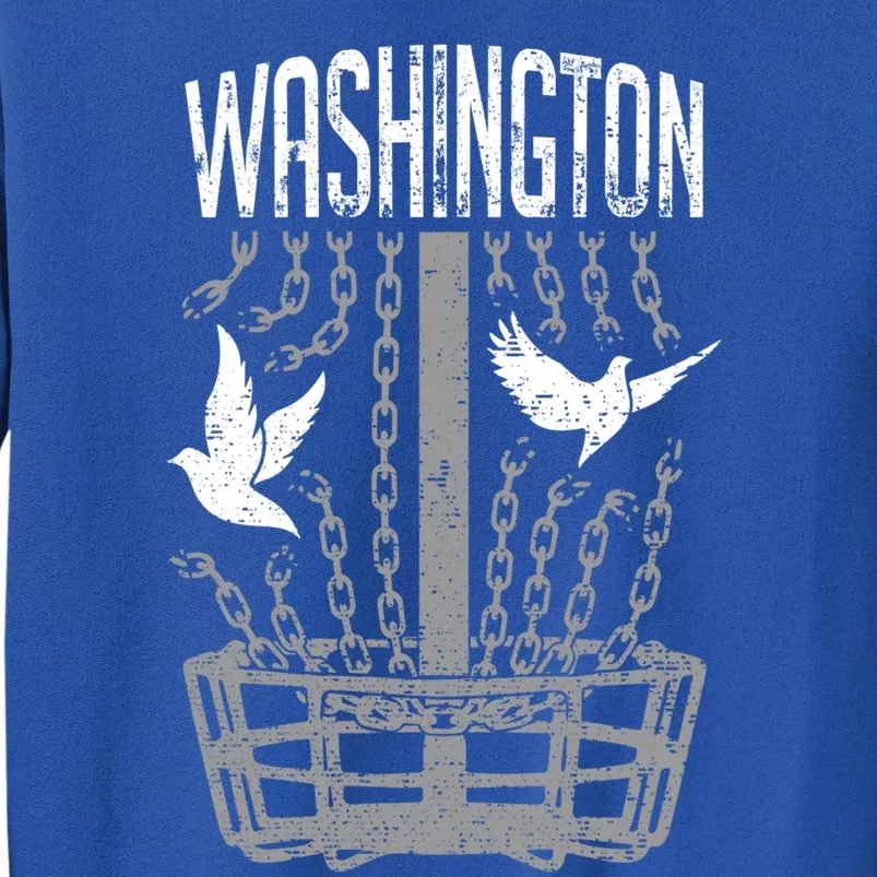 Washington Disc Golf Player Breaking Chains Birdie Gift Tall Sweatshirt