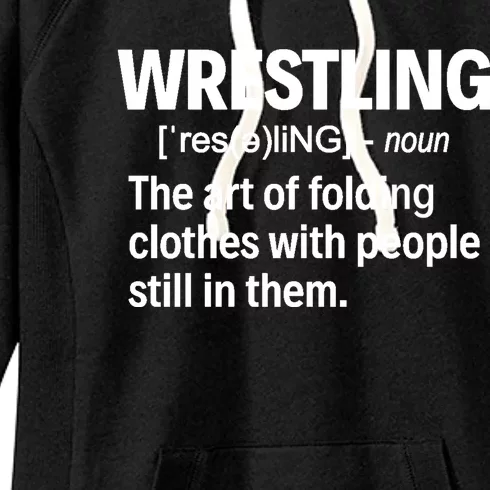 Wrestling Definition Great Gift Women's Fleece Hoodie