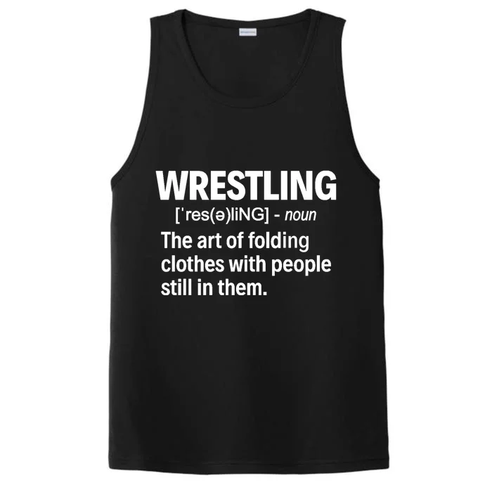 Wrestling Definition Great Gift Performance Tank