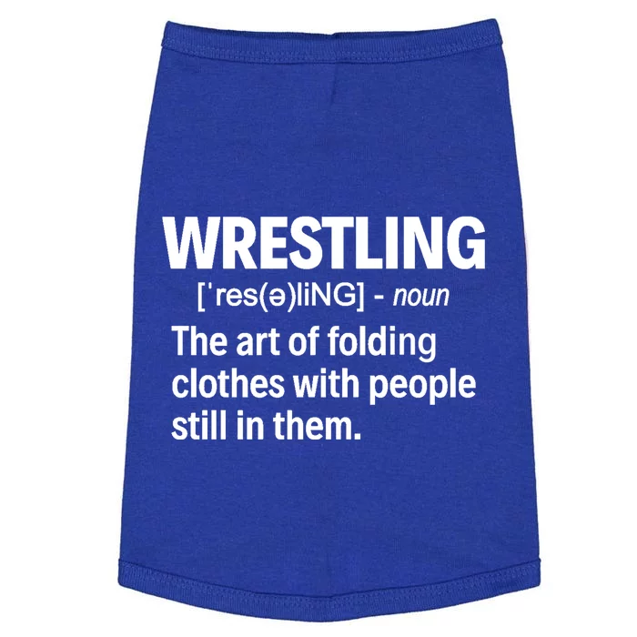 Wrestling Definition Great Gift Doggie Tank