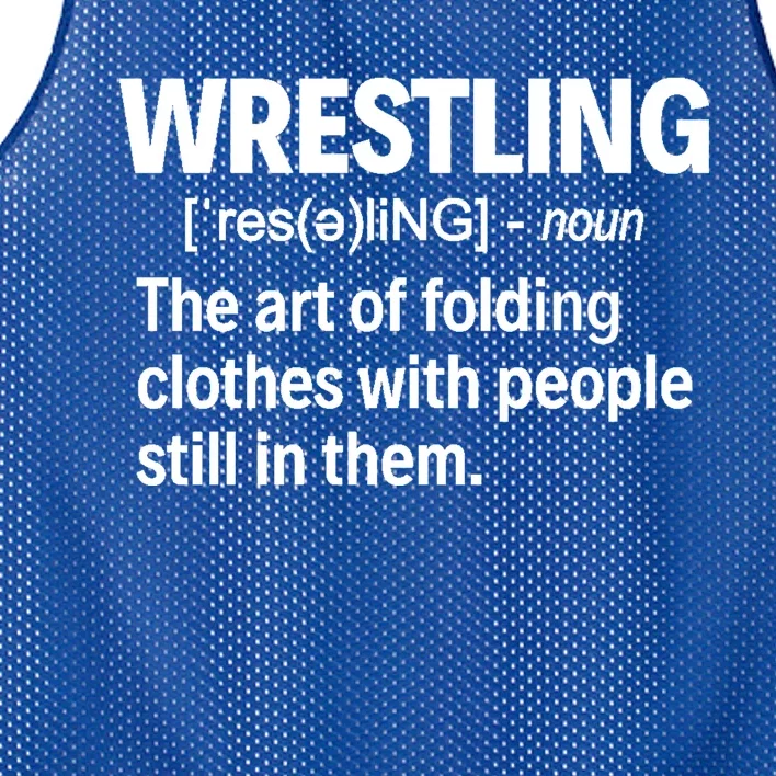 Wrestling Definition Great Gift Mesh Reversible Basketball Jersey Tank