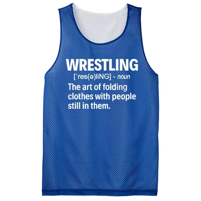 Wrestling Definition Great Gift Mesh Reversible Basketball Jersey Tank