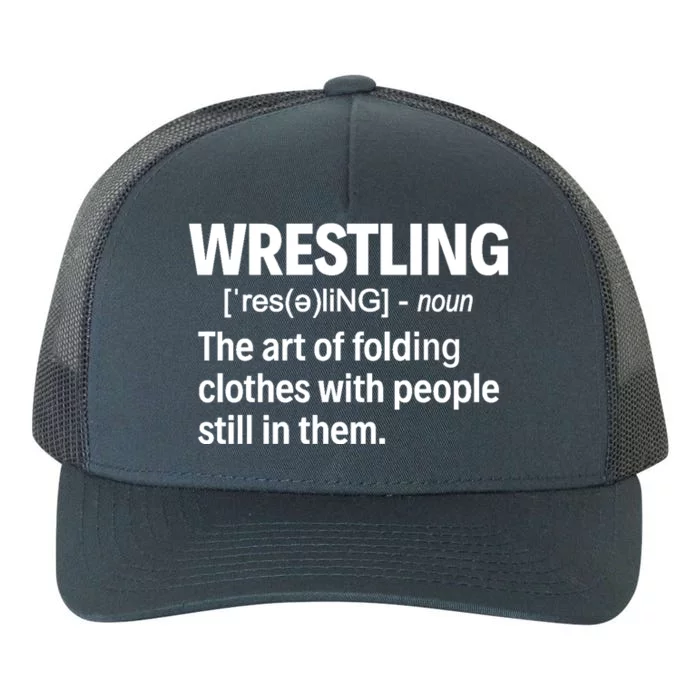 Wrestling Definition Great Gift Yupoong Adult 5-Panel Trucker Hat