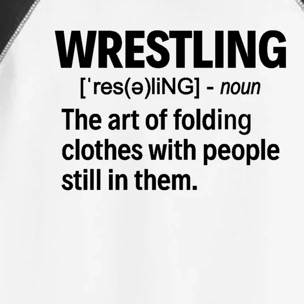 Wrestling Definition Great Gift Toddler Fine Jersey T-Shirt