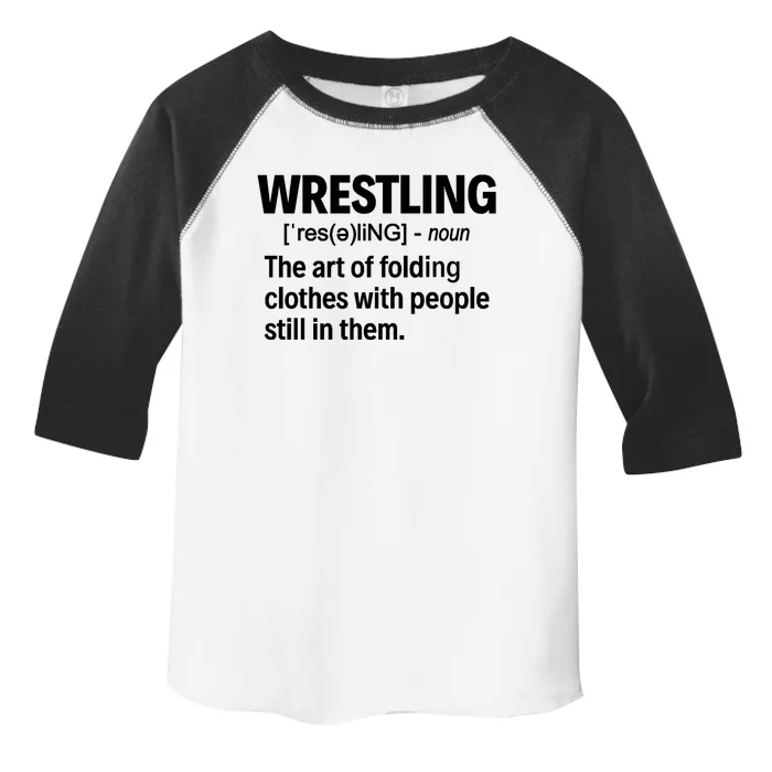 Wrestling Definition Great Gift Toddler Fine Jersey T-Shirt