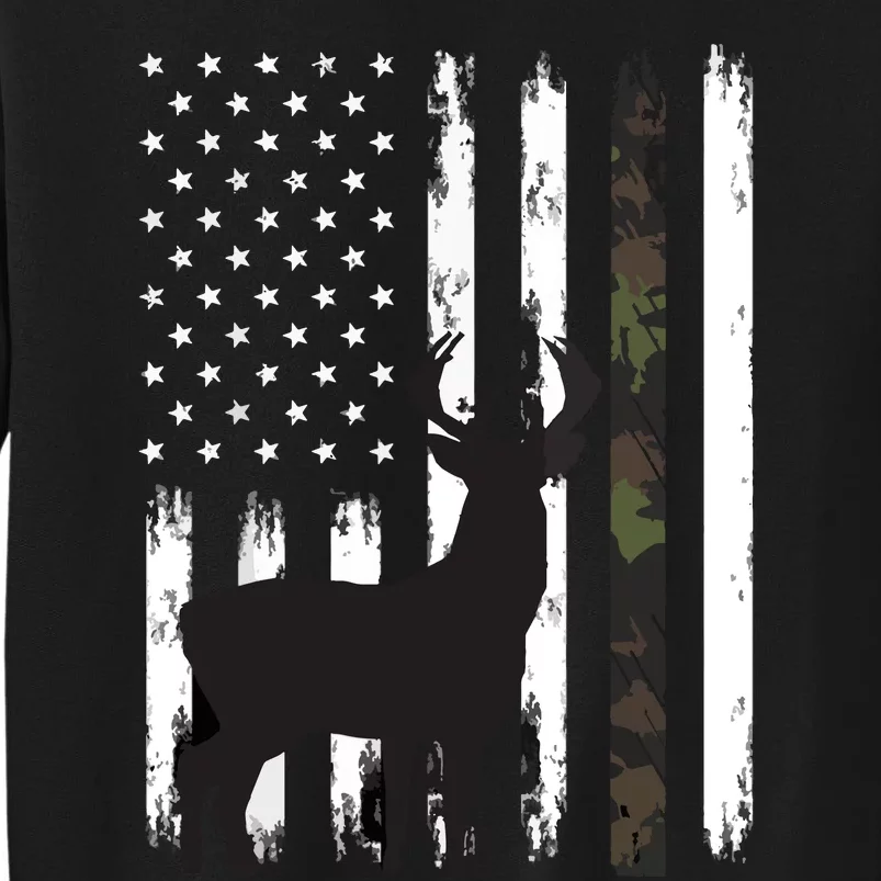 Whitetail Deer Hunting Hunter Gifts Buck Camo American Sweatshirt