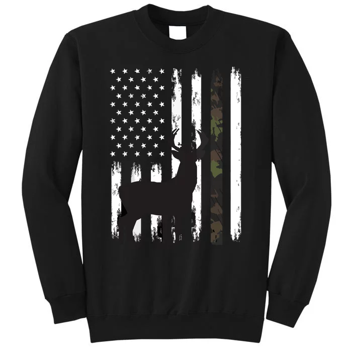 Whitetail Deer Hunting Hunter Gifts Buck Camo American Sweatshirt